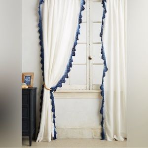 FOUR Anthropologie Santina Lace Curtains